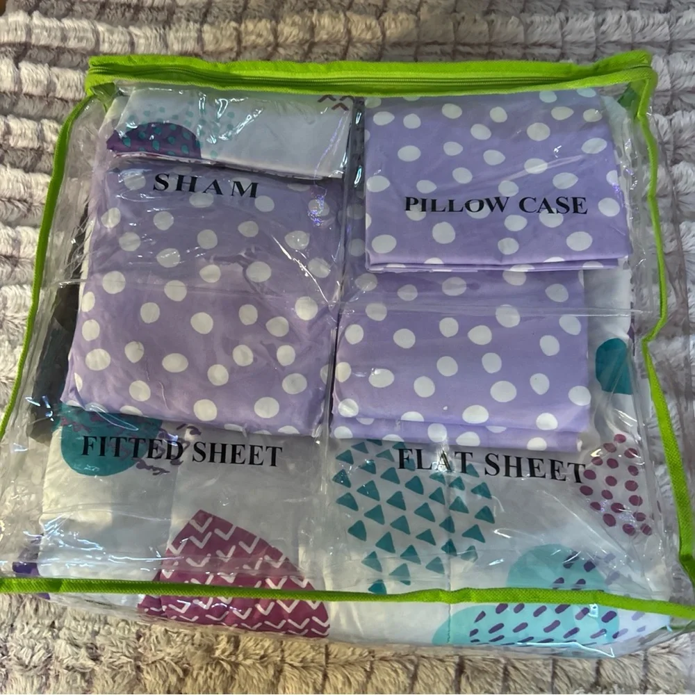 Mainstay Girl 5 Piece Coordinated Twin Bedding Set Heart